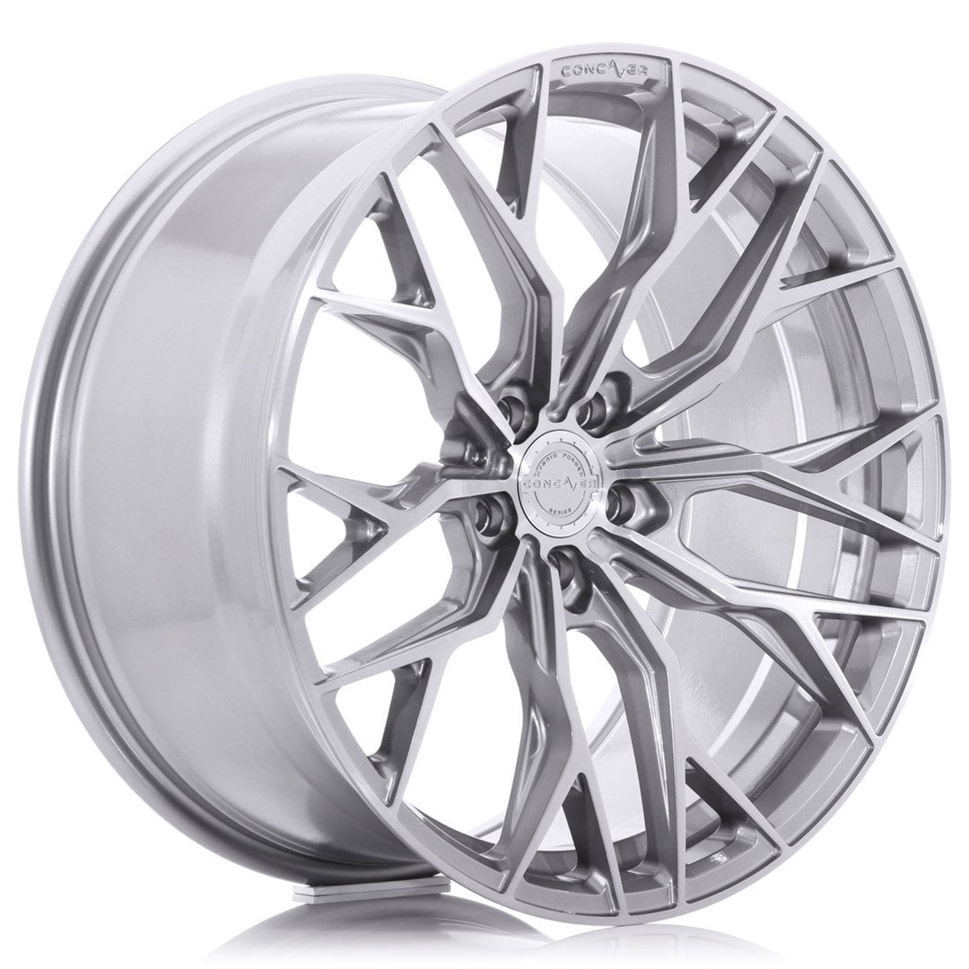 Concaver-CVR1-Brushed-Titanium-20x9-5x112-ET45-66.6mm-Felger-wheels-rims-Silver