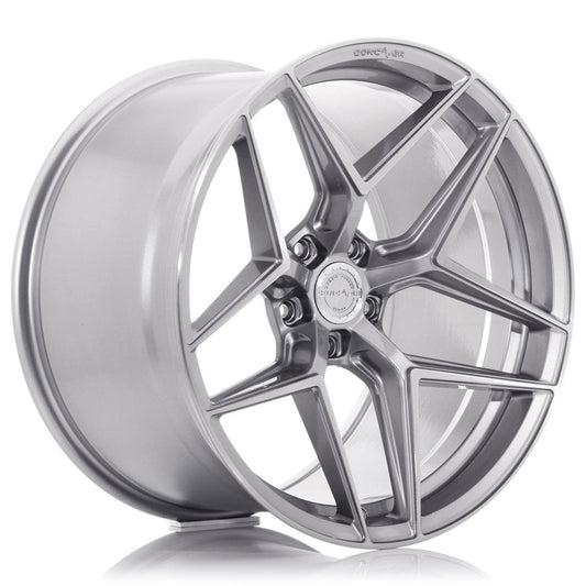 Concaver-CVR2-Brushed-Titanium-20x10-5x120-ET45-72.6mm-Felger-wheels-rims-Silver