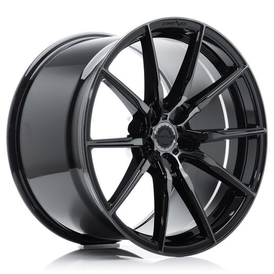 Concaver-CVR4-Double-Tinted-Black-19x8.5-5x112-ET45-66.6mm-Felger-wheels-rims-Black