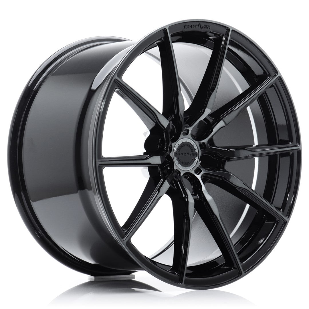 Concaver-CVR4-Double-Tinted-Black-19x9.5-5x112-ET45-66.6mm-Felger-wheels-rims-Black