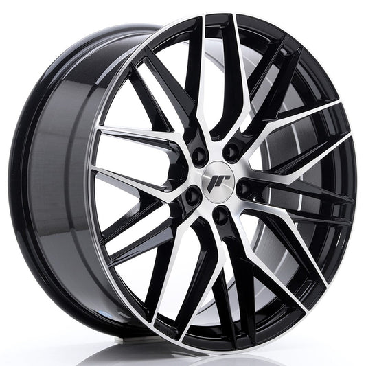 felger-Japan-Racing-JR28-Gloss-Black-Machined-Face-20x8.5-5x112-et-40-66.6mm