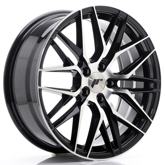 felger-Japan-Racing-JR28-Gloss-Black-Machined-Face-18x7.5-5x112-et-40-66.6mm