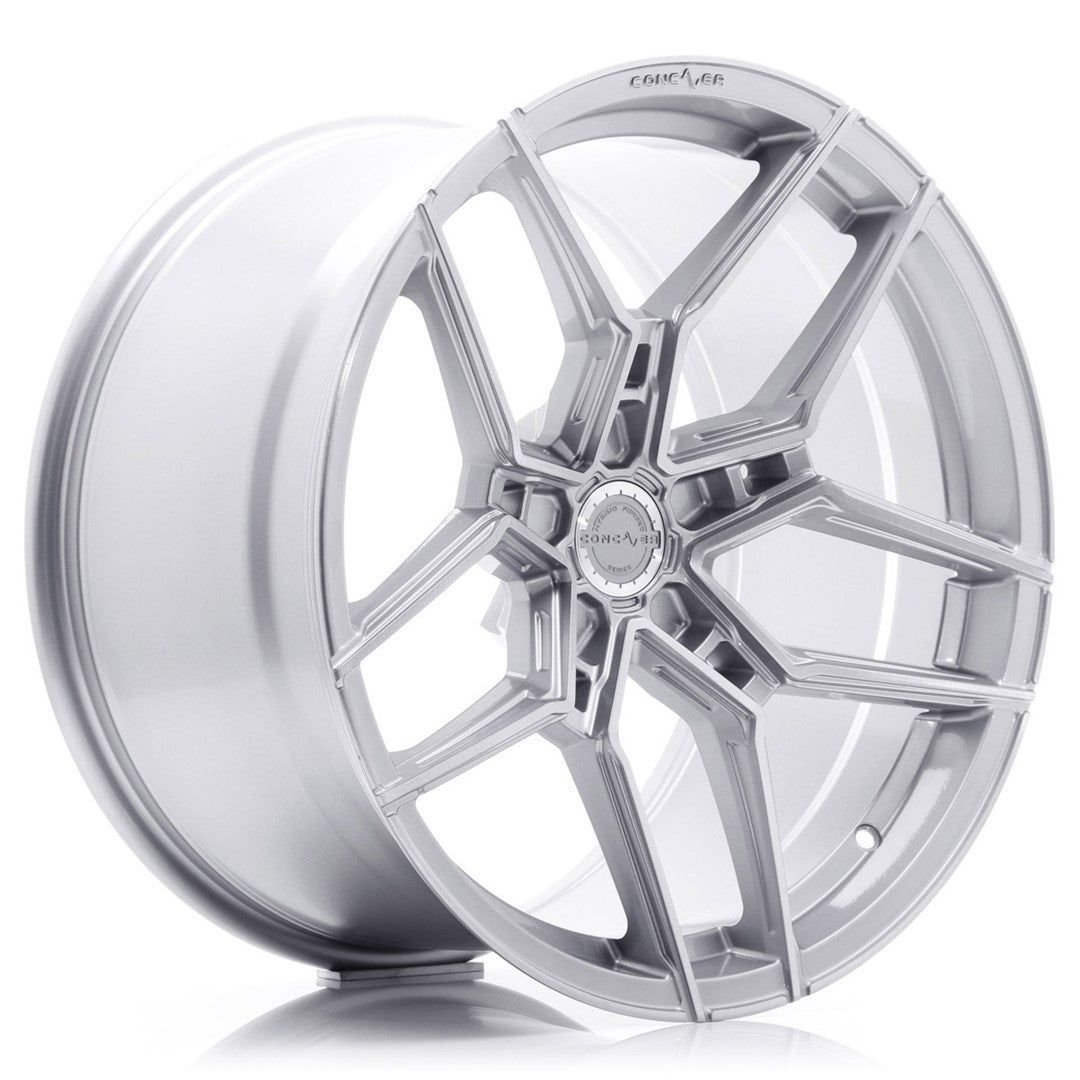 Concaver-CVR5-Brushed-Titanium-19x8.5-5x112-ET45-66.6mm-Felger-wheels-rims-Silver