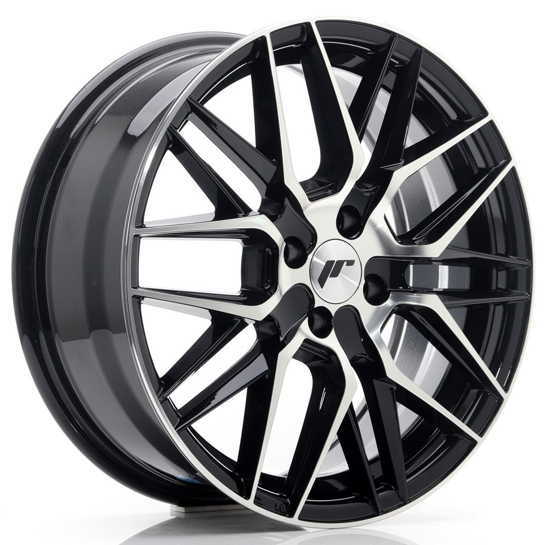 felger-Japan-Racing-JR28-Gloss-Black-Machined-Face-17x7-4x100-et-40-67.1mm