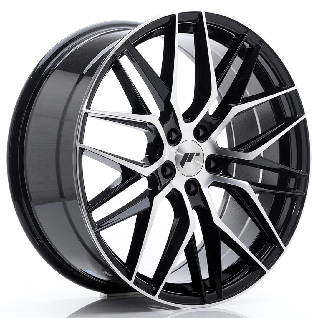 felger-Japan-Racing-JR28-Gloss-Black-Machined-Face-20x8.5-5x108-et-40-65.1mm