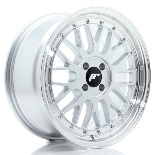 felger-Japan-Racing-JR23-Hyper-Silver-w/Machined-Lip-17x8-4x100-et-35-67.1mm