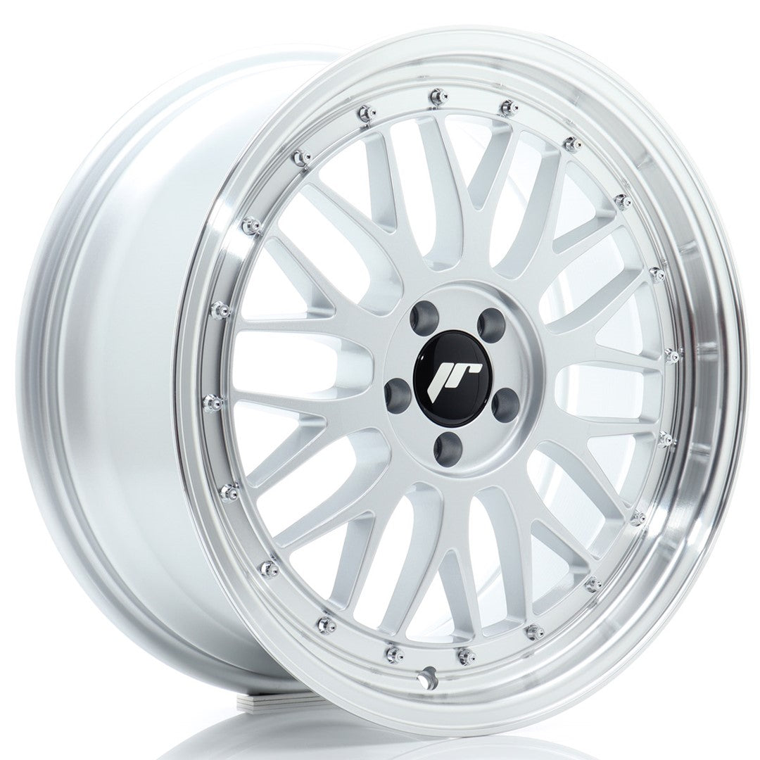 felger-Japan-Racing-JR23-Hyper-Silver-w/Machined-Lip-18x8-5x100-et-35-57.1mm