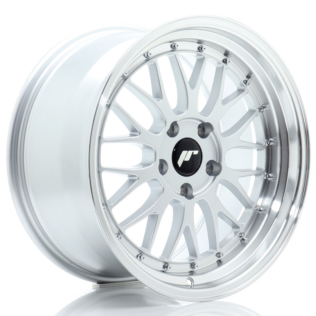 felger-Japan-Racing-JR23-Hyper-Silver-w/Machined-Lip-18x9.5-5x120-et-40-72.6mm