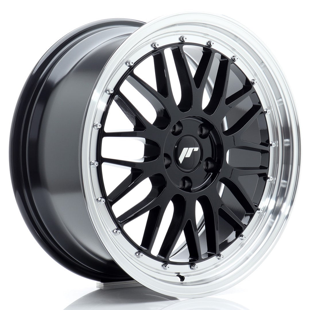 felger-Japan-Racing-JR23-Gloss-Black-w/Machined-Lip-19x8.5-5x112-et-45-66.6mm