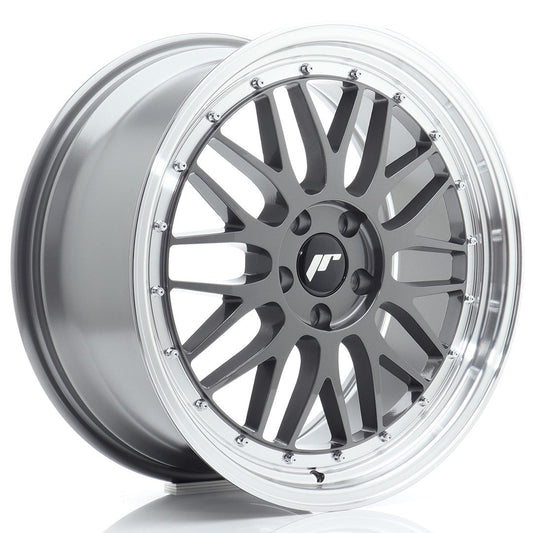 felger-Japan-Racing-JR23-Hyper-Gray-w/Machined-Lip-19x8.5-5x112-et-45-66.6mm