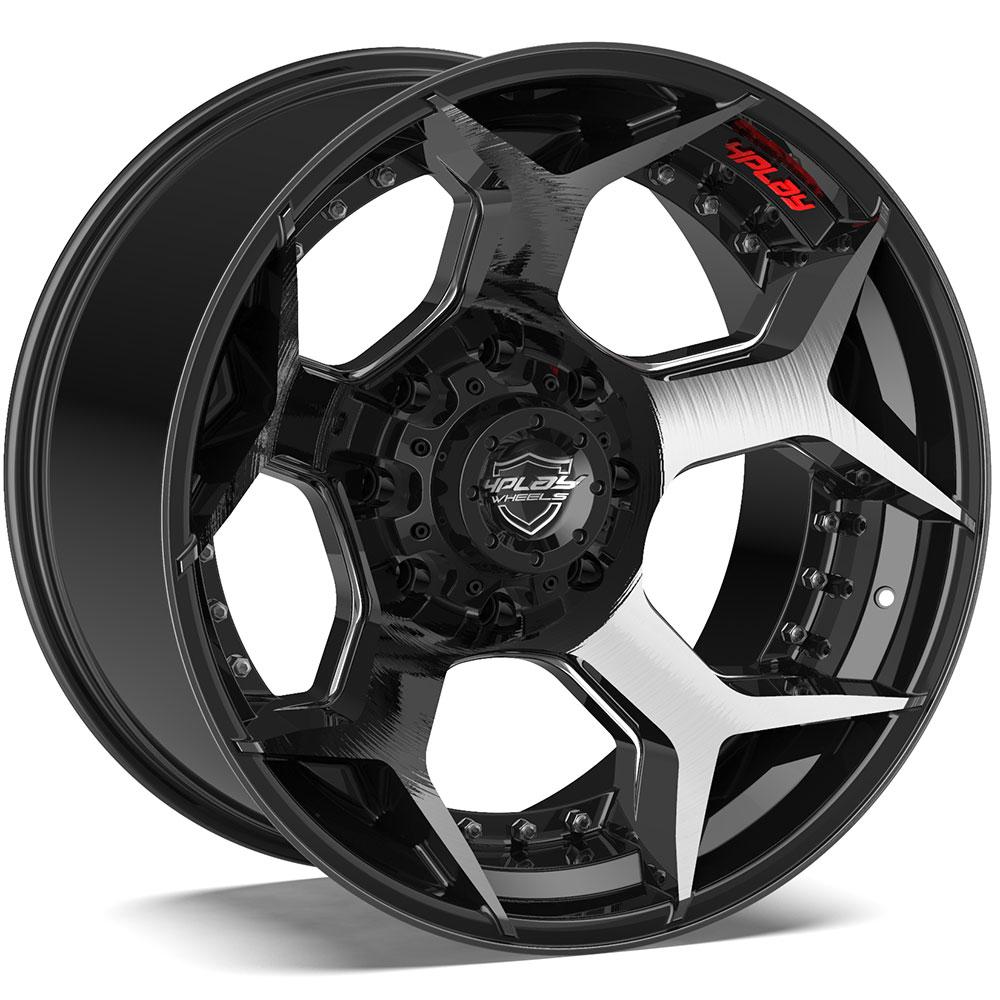 4PLAY-4P50-Brushed-Black-Black-22x12-124.9-wheels-rims-felger-Felghuset