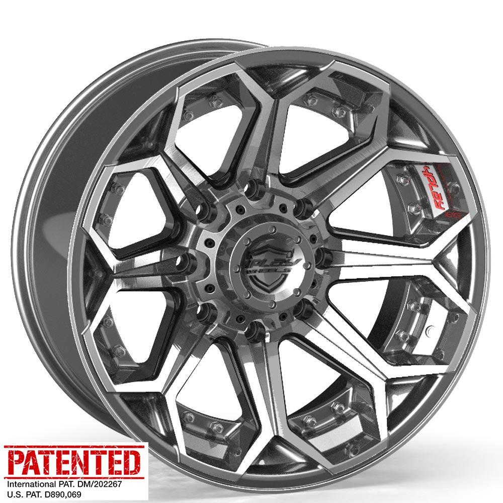 4PLAY-4P80R-Brushed-Gunmetal-Gunmetal-20x10-124.1-wheels-rims-felger-Felghuset