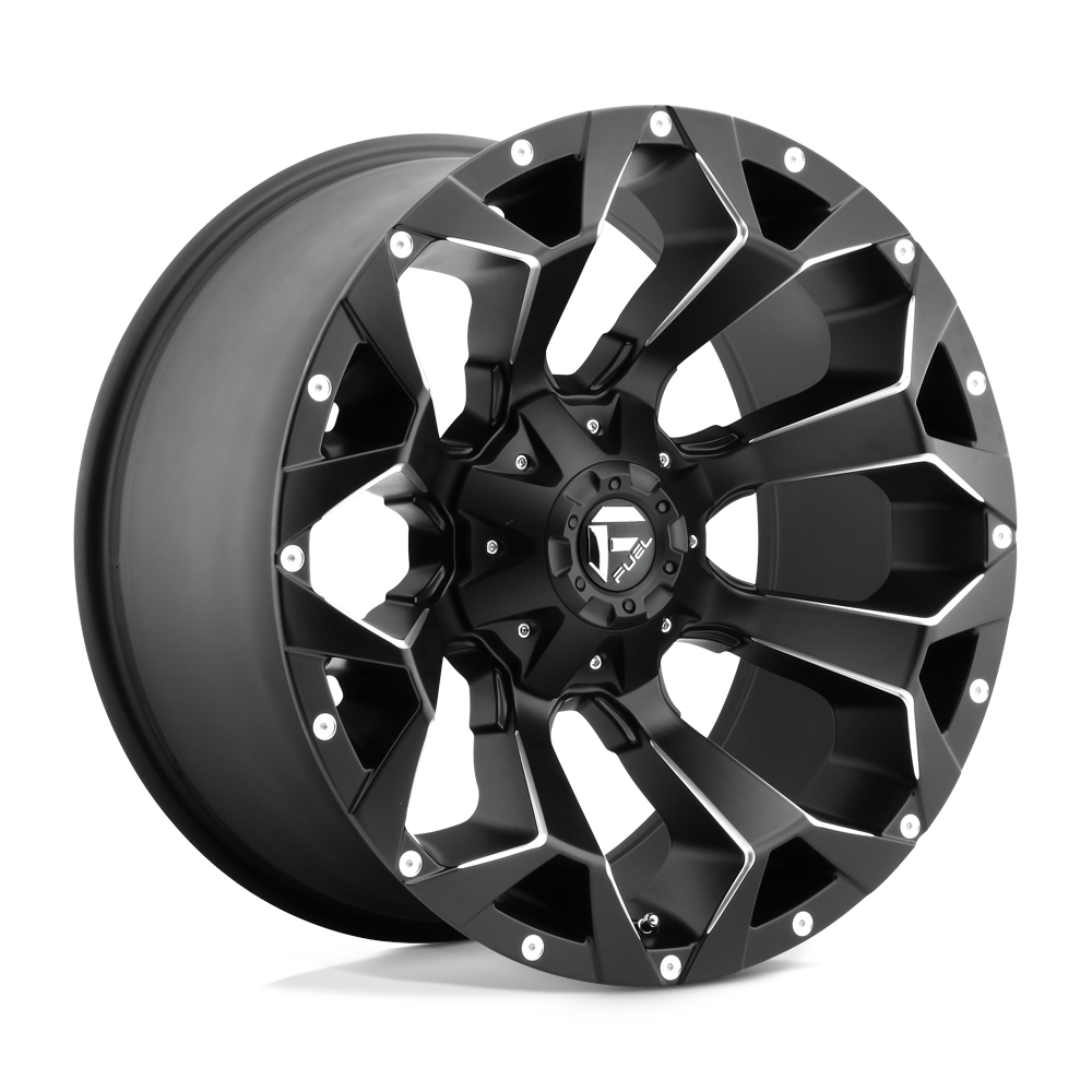 Felger-Fuel-1PC-ASSAULT-Matte-Black-Milled-22x10-8x165.1-44-125.1