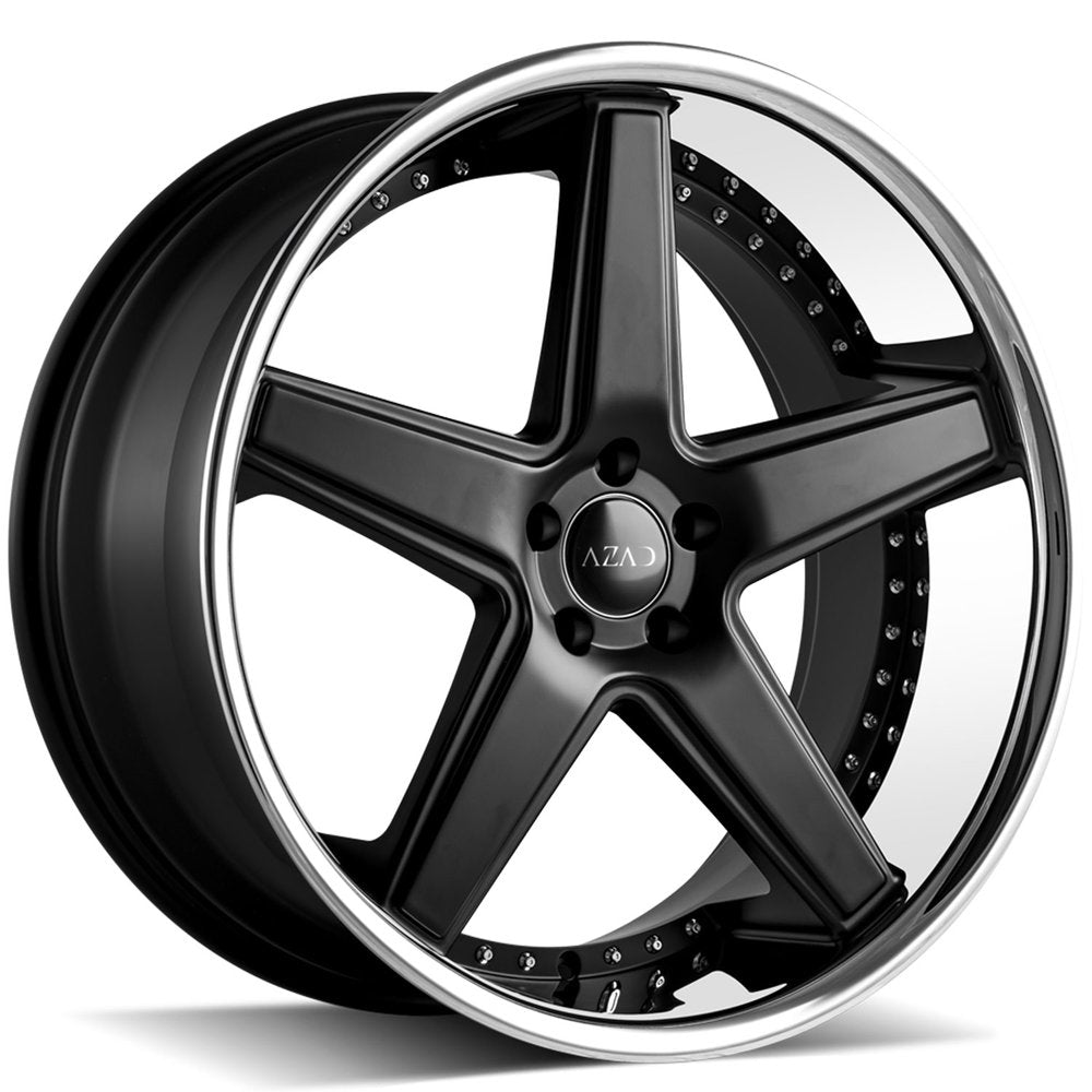 Azad-AZ008-Semi-Matte-Black-w/Chorme-Lip-Black-20x10-66.56-wheels-rims-felger-Felghuset