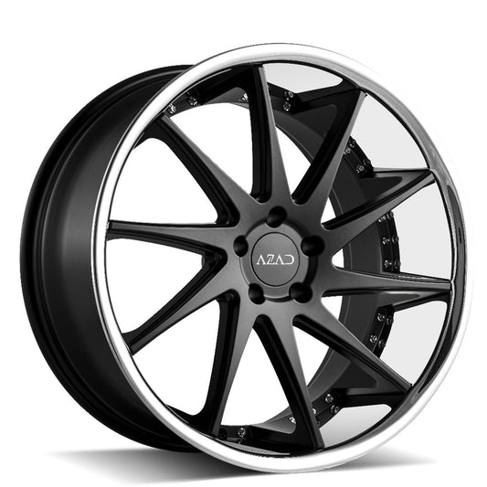 Azad-AZ23-Semi-Matte-Black-w/-Chrome-Black-20x9-66.56-wheels-rims-felger-Felghuset