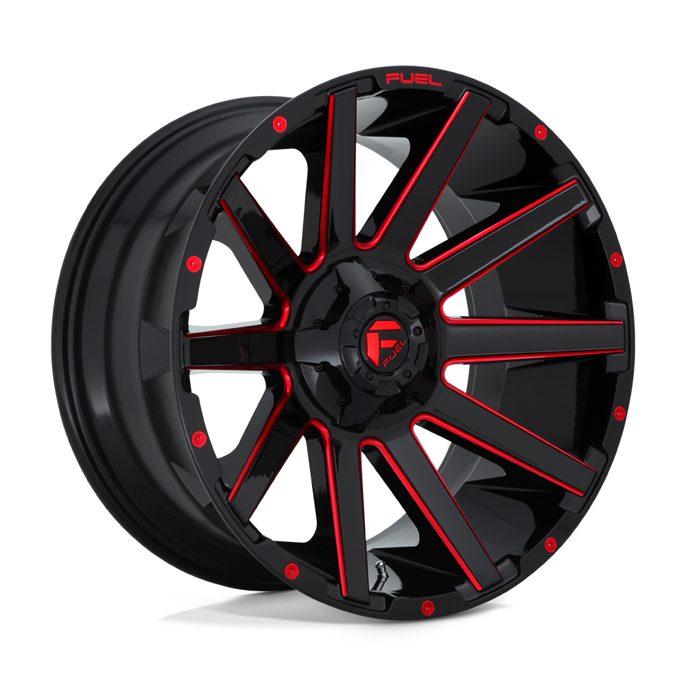 Felger-Fuel-1PC-CONTRA-Gloss-Black-Red-Tinted-Clear-20x9-8x180-18-124.2