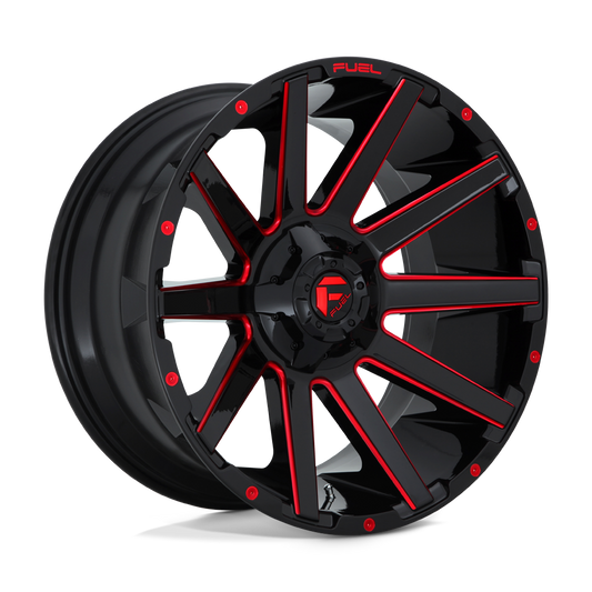 Felger-Fuel-1PC-CONTRA-Gloss-Black-Red-Tinted-Clear-20x9-8x180-18-124.2