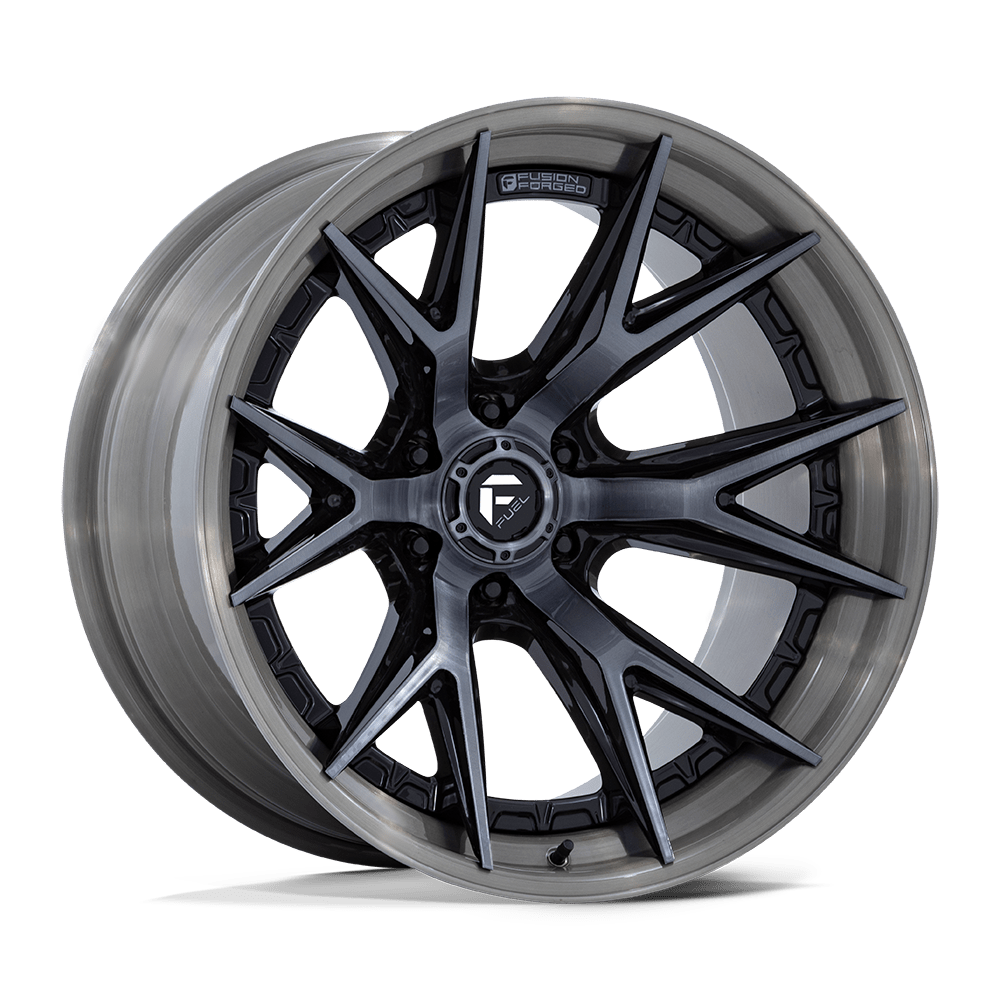 Felger-Fuel-1PC-CATALYST-Gloss-Black-With-Brushed-Gray-Tint-Face-&-Lip-20x-6x135-et20-87.1