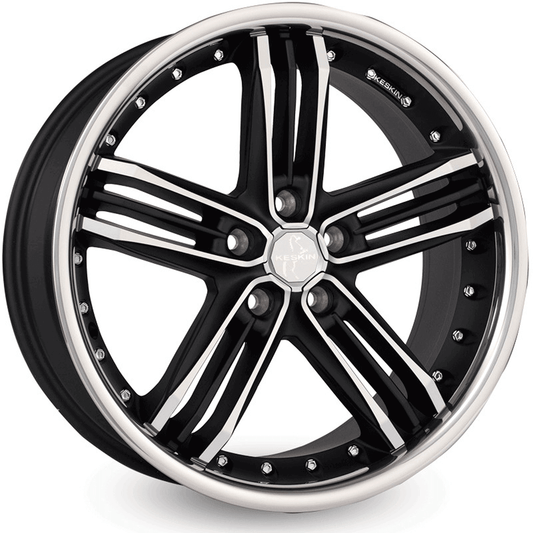 Keskin KT11 Matt Black Front Polish - 20x9.5 | 5x112 | +45 | 66.5mm