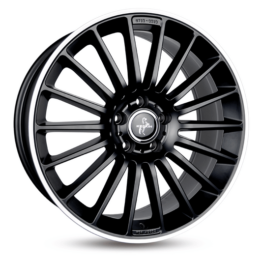 Keskin KT15 Matt Black Lip Polish - 18x8 | 5x112 | +30 | 66.6mm