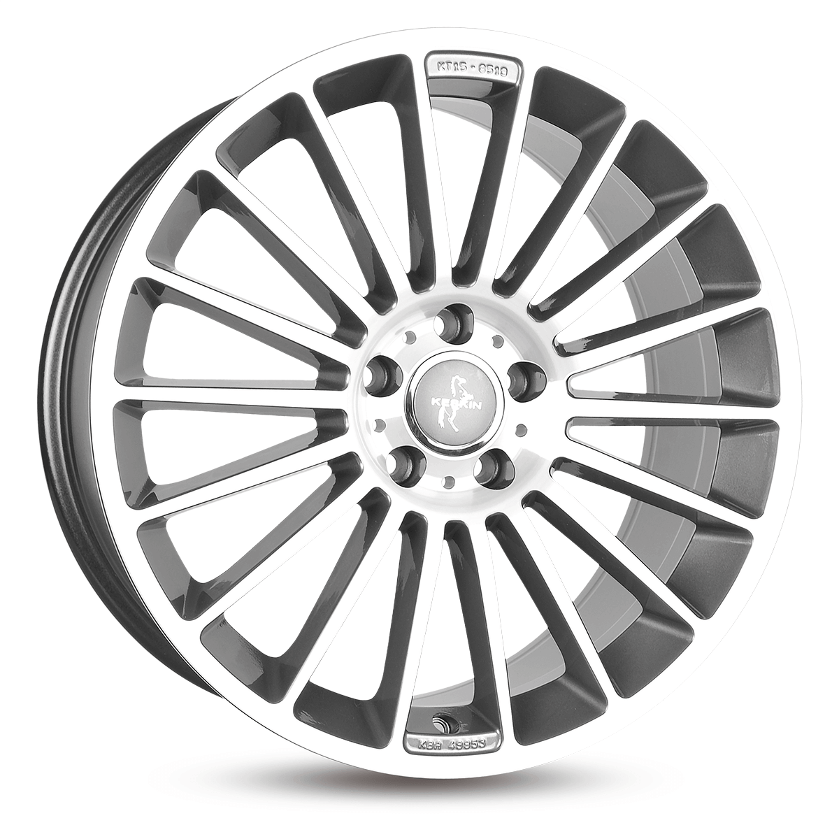 Keskin KT15 Palladium Front Polish - 19x8.5 | 5x112 | +30 | 66.6mm