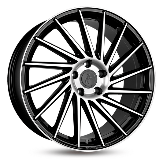 Keskin KT17 Black Front Polish - 18x8 | 5x108 | +45 | 72.6mm