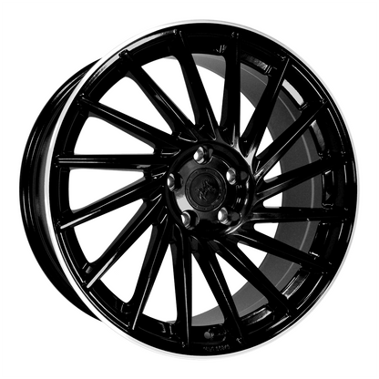 Keskin KT17 Black Lip Polish - 19x8.5 | 5x112 | +45 | 72.6mm