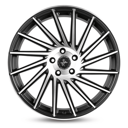 Keskin KT17 Matt Black Front Polish - 22x10 | 5x130 | +50 | 71.5mm