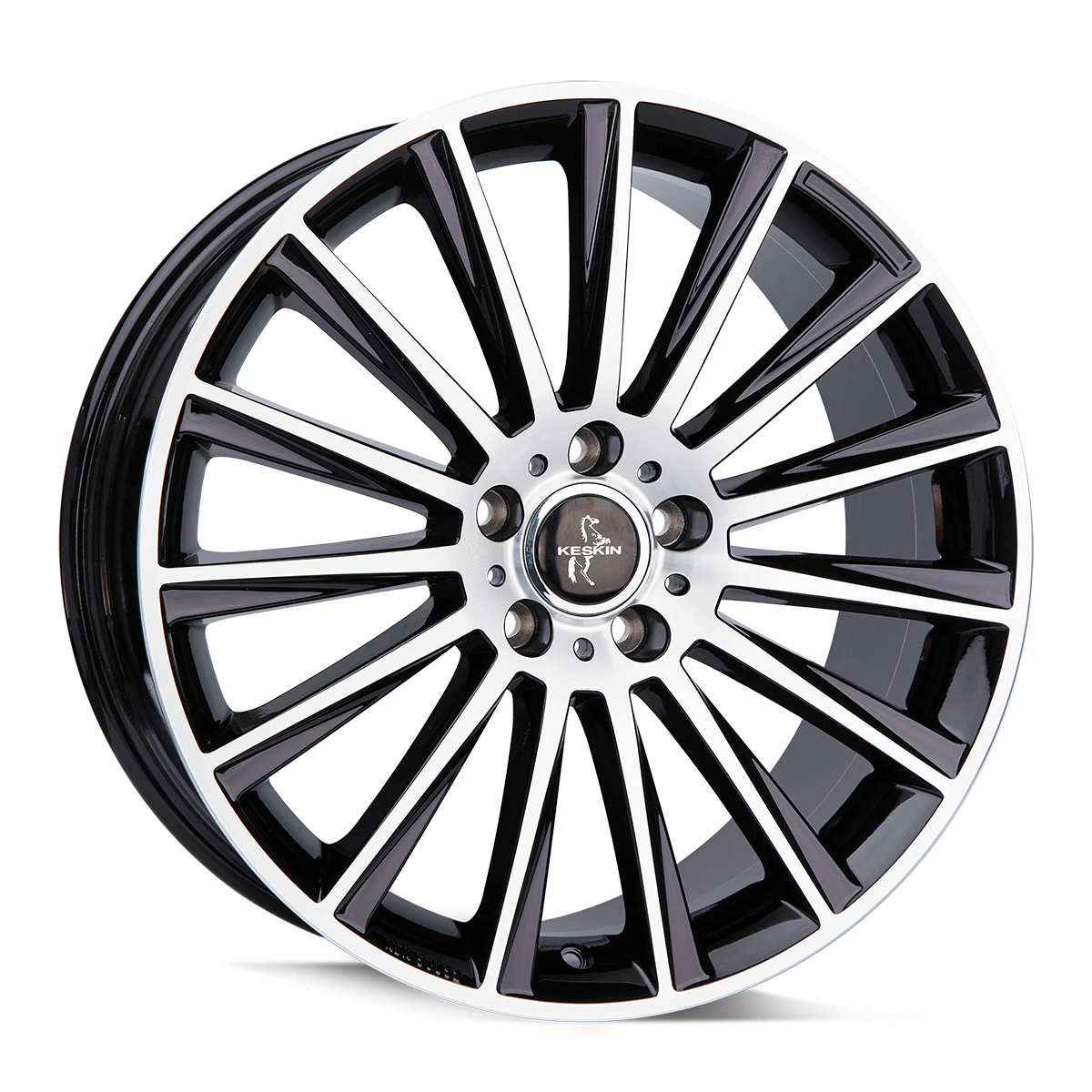 Keskin KT18 Black Front Polish - 17x7 | 5x114.3 | +40 | 72.6mm