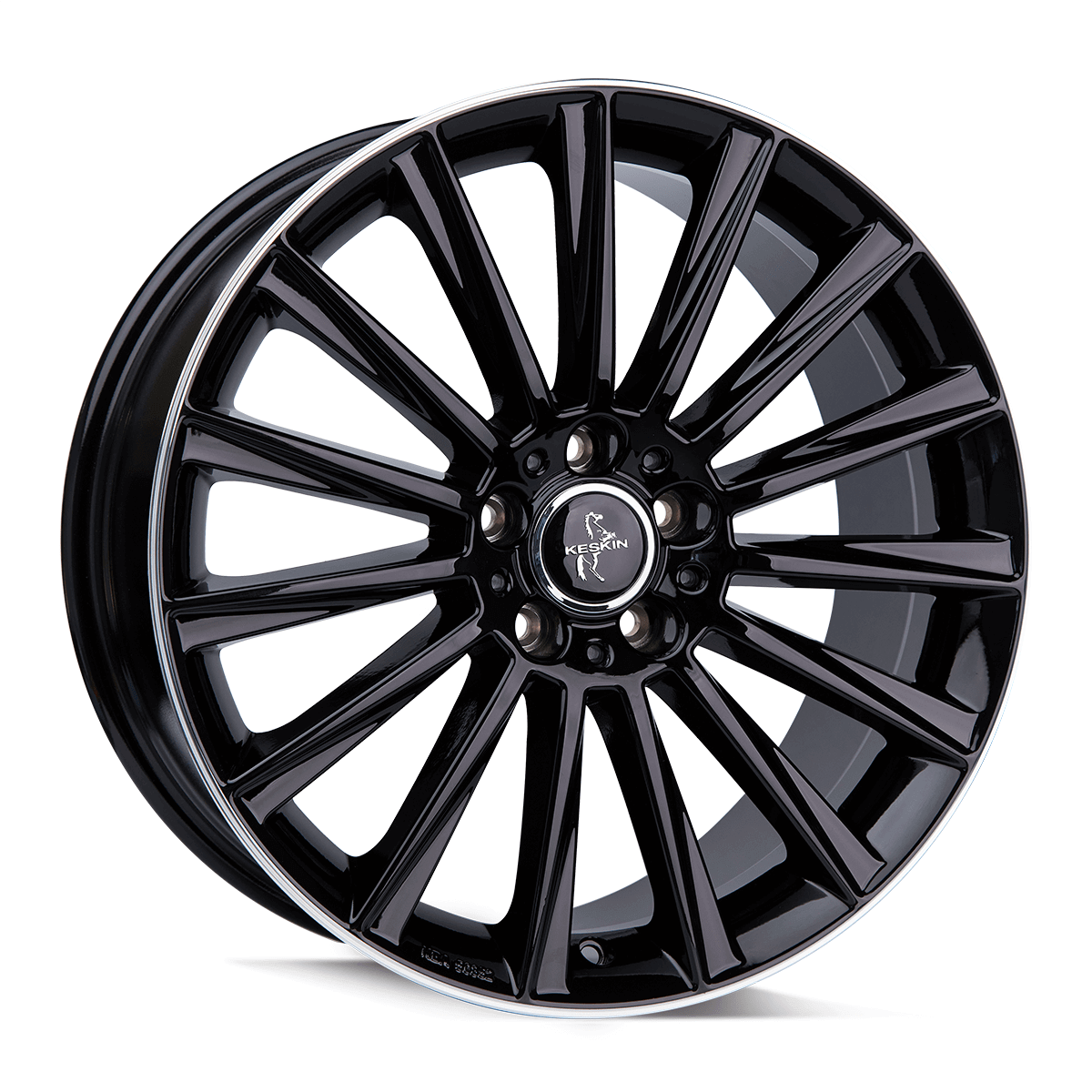 Keskin KT18 Black Lip Polish - 18x8 | 5x112 | +45 | 72.6mm