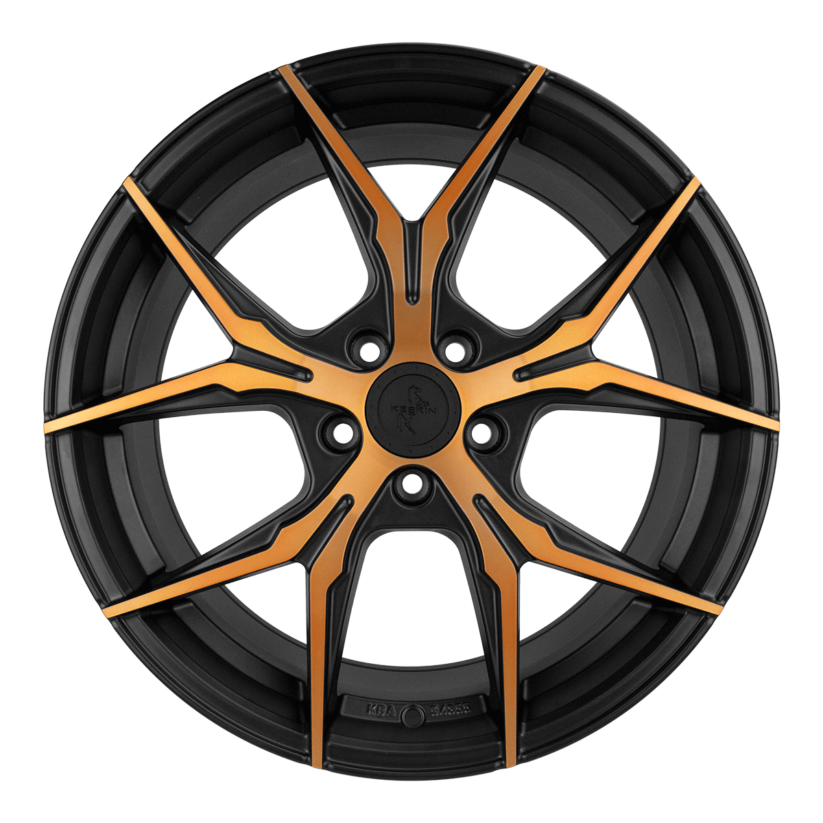 Keskin KT19N Matt Black Front Copper - 19x8.5 | 5x114.3 | +40 | 72.6mm