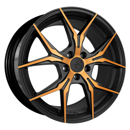 Keskin KT19N Matt Black Front Copper - 19x8.5 | 5x108 | +45 | 72.6mm