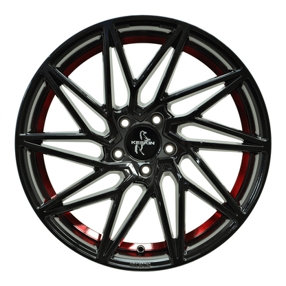 Keskin KT20 Black Painted Red Inside - 18x8 | 5x112 | +30 | 72.6mm