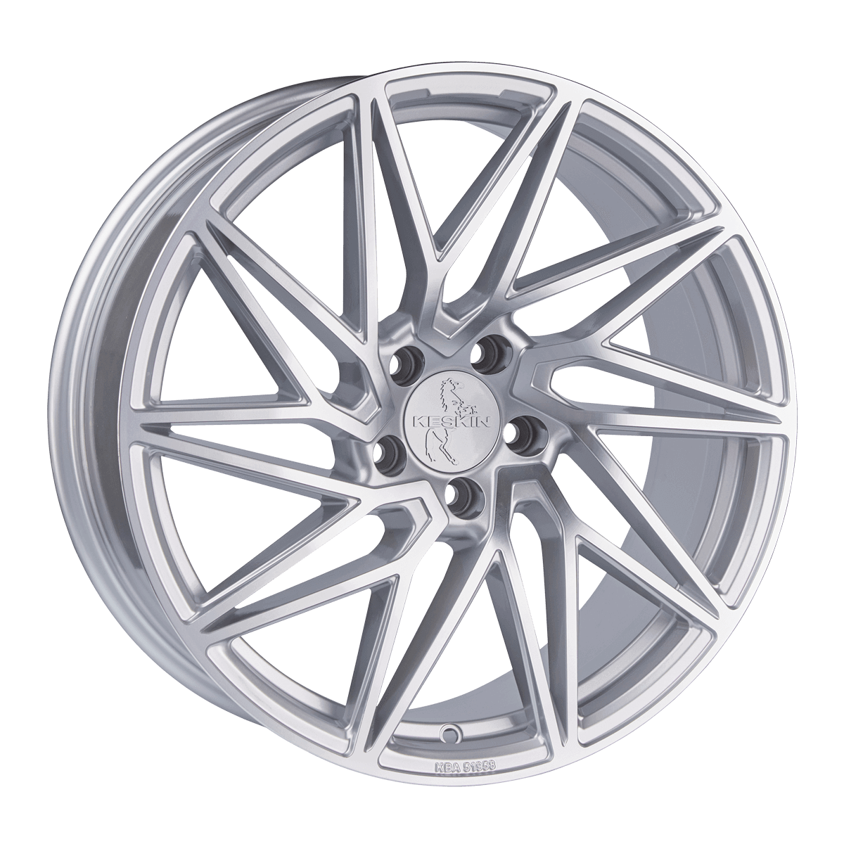 Keskin KT20 Silver Front Polish - 20x8.5 | 5x112 | +45 | 72.6mm