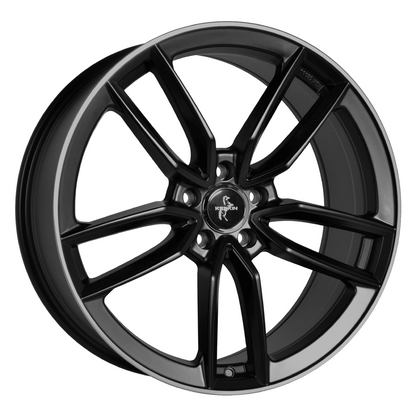 Keskin KT21 Matt Black Lip Polish - 19x8.5 | 5x112 | +45 | 66.6mm