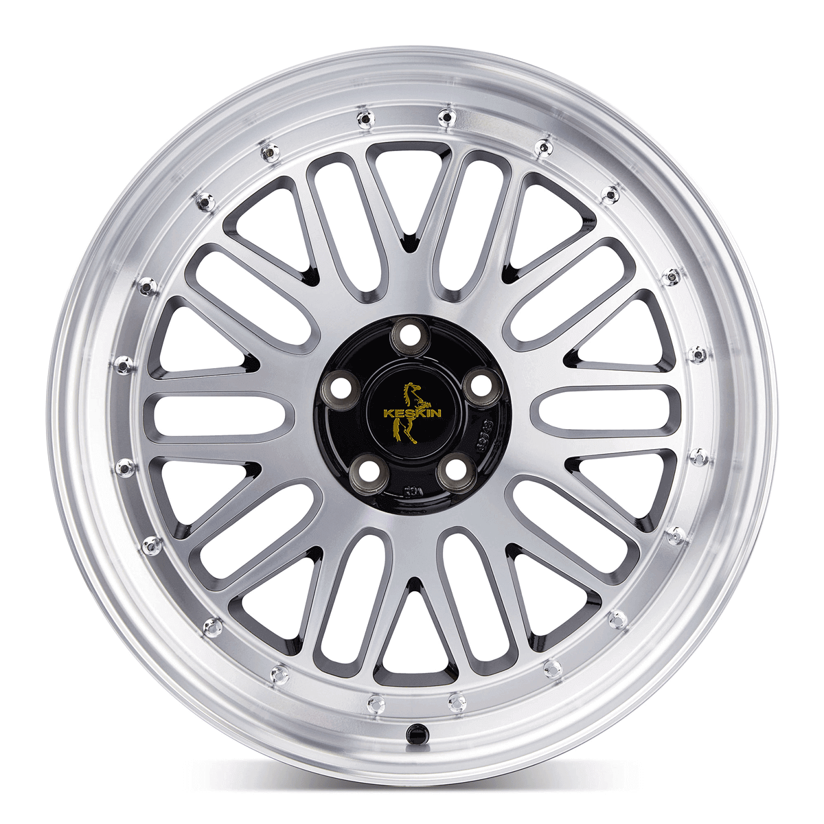 Keskin KT22 Black Front Polish - 19x8.5 | 5x112 | +30 | 72.6mm