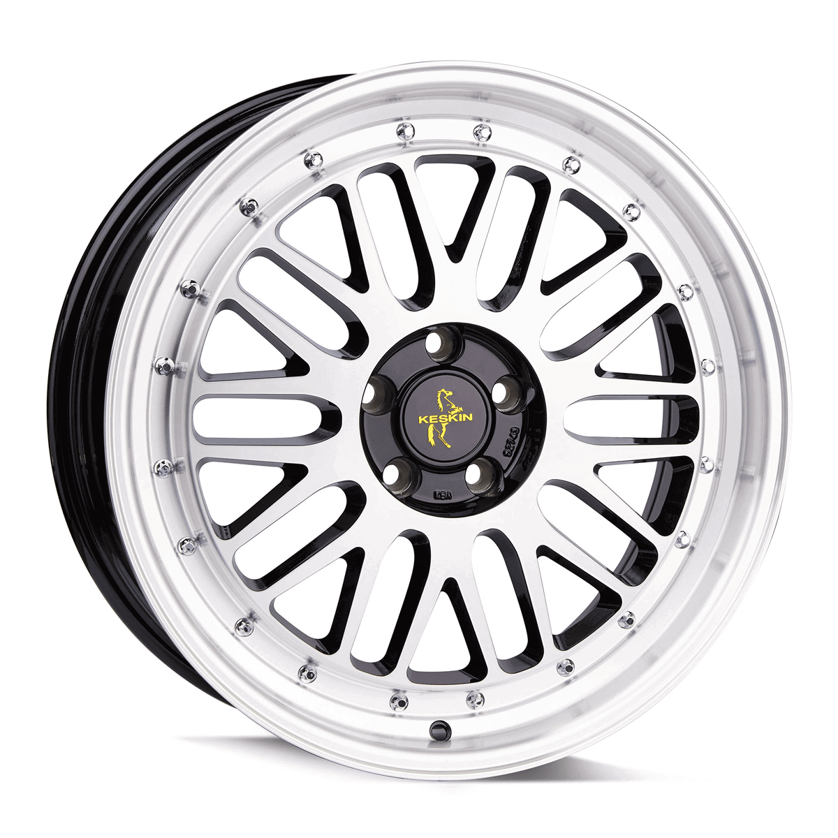 Keskin KT22 Black Front Polish - 19x8.5 | 5x112 | +30 | 72.6mm