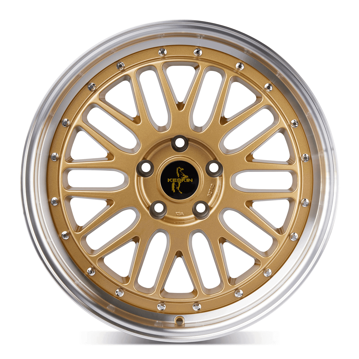 Keskin KT22 Gold Lip Polish - 18x8 | 5x112 | +30 | 72.6mm