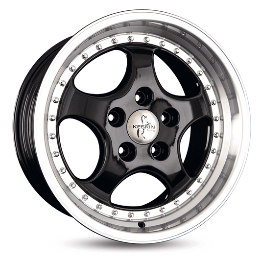 Keskin KT2 Black Lip Polish - 18x8.5 | 5x130 | +52 | 71.6mm