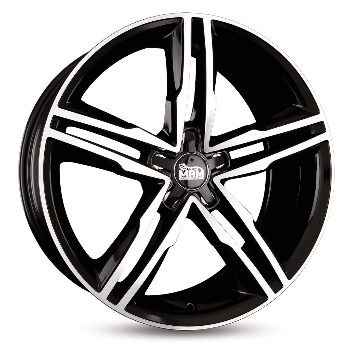 MAM A1 Black Front Polish - 18x8 | 5x112 | +30 | 66.5mm