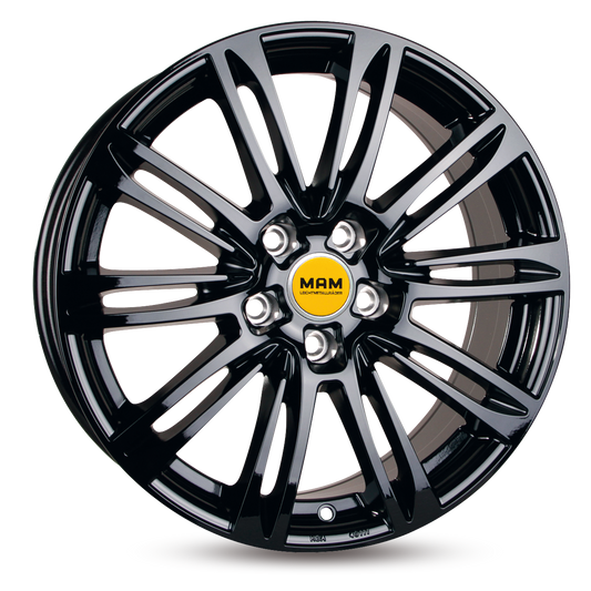 MAM A4 Black Painted - 17x7.5 | 5x114.3 | +38 | 72.6mm