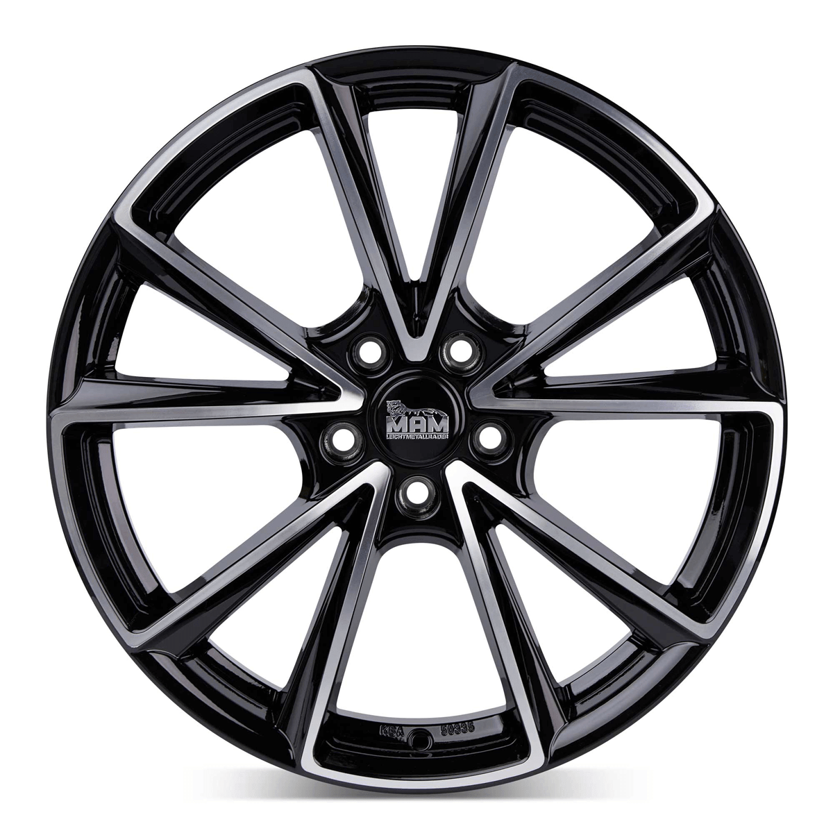 MAM A5 Black Front Polish - 18x8 | 5x112 | +35 | 66.6mm