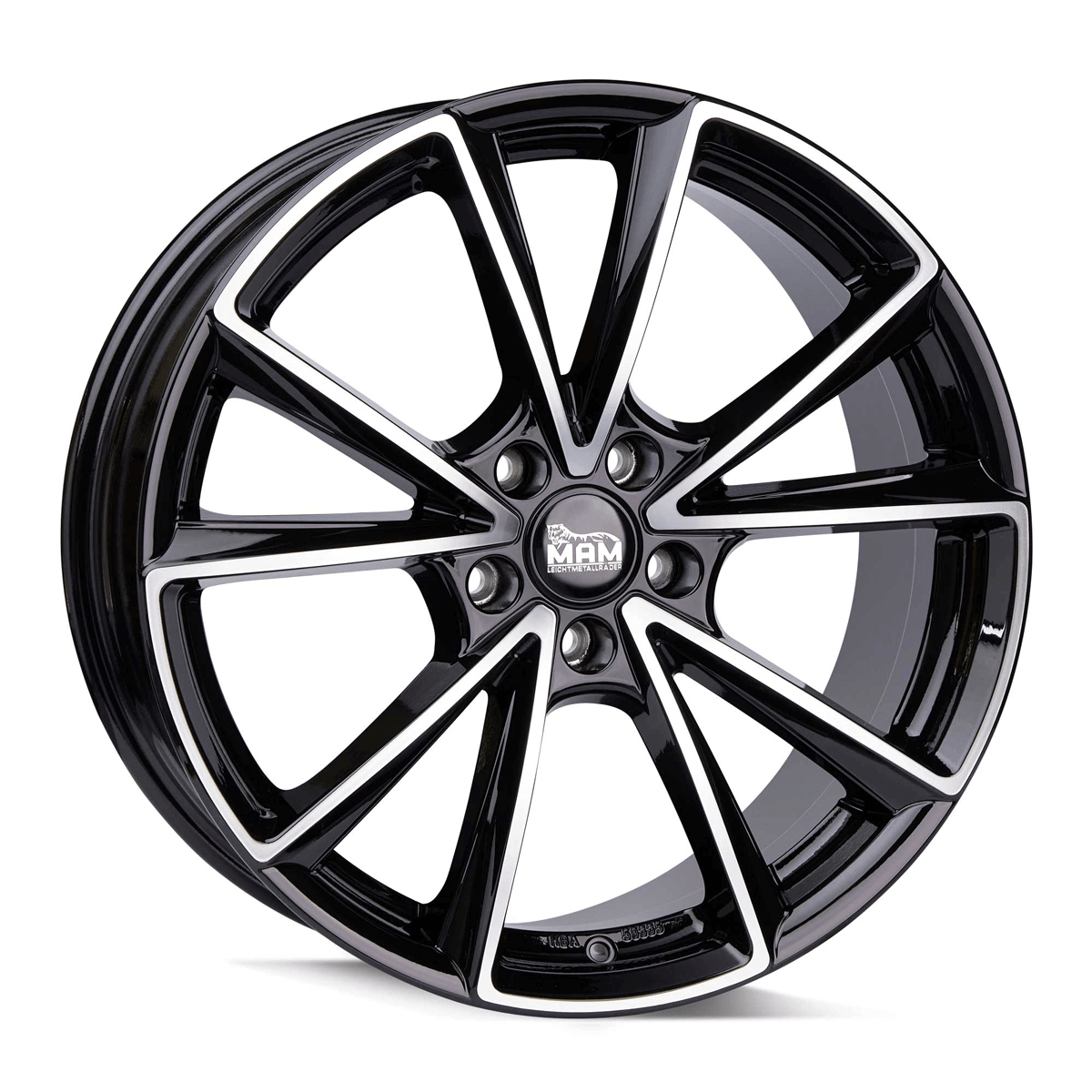 MAM A5 Black Front Polish - 19x8 | 5x112 | +30 | 66.6mm