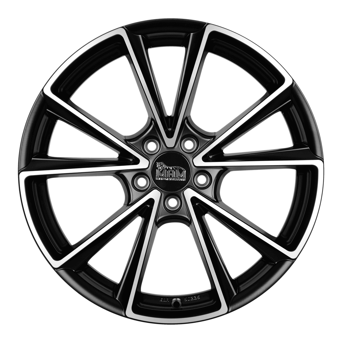 MAM A5 Matt Black Front Polish - 18x8 | 5x112 | +35 | 66.6mm