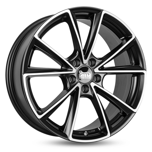 MAM A5 Matt Black Front Polish - 18x8 | 5x112 | +35 | 66.6mm