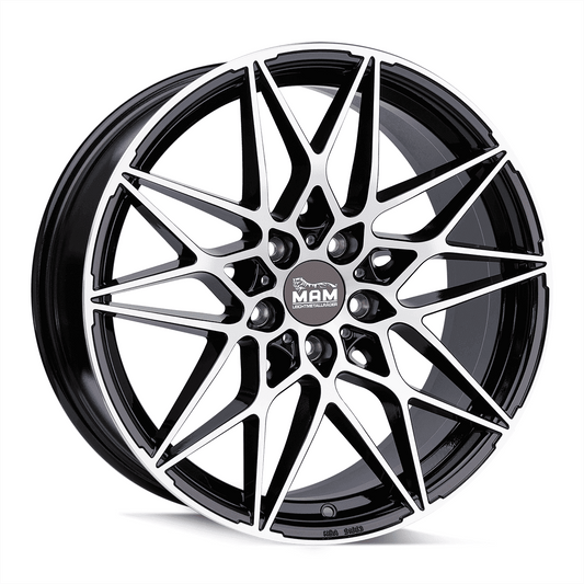 MAM B2N Black Front Polish - 19x8.5 | 5x112 | +30 | 72.6mm