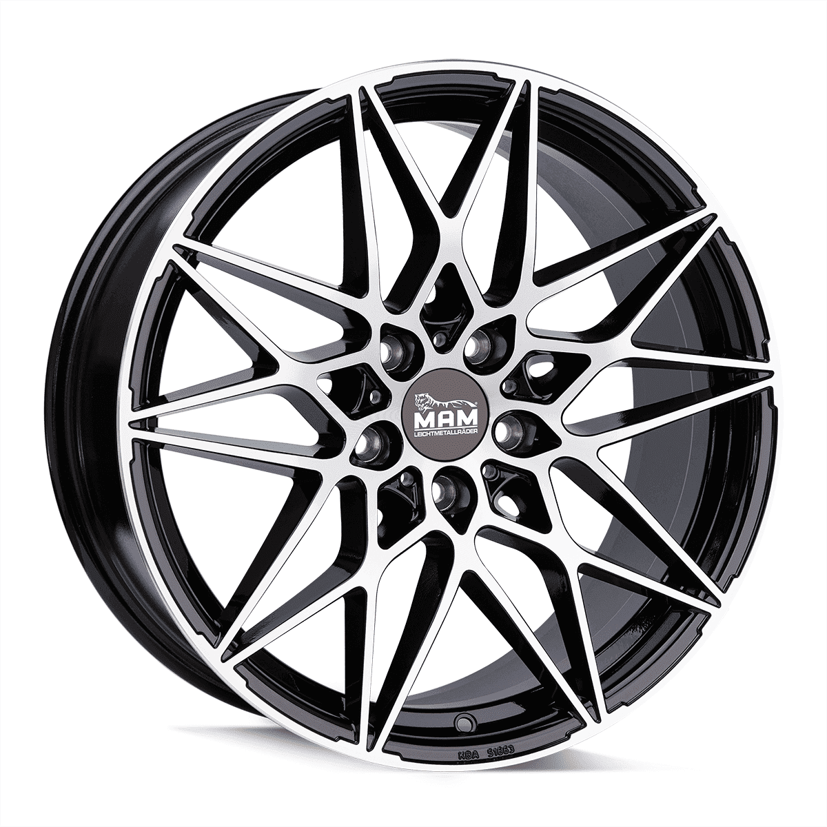 MAM B2N Black Front Polish - 19x8.5 | 5x120 | +35 | 72.6mm