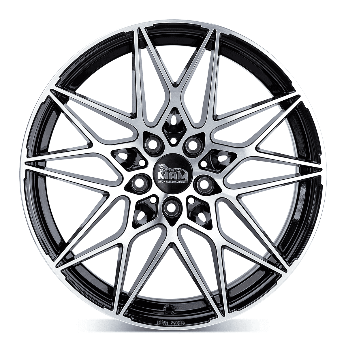 MAM B2 Black Front Polish - 18x8 | 5x120 | +35 | 72.6mm