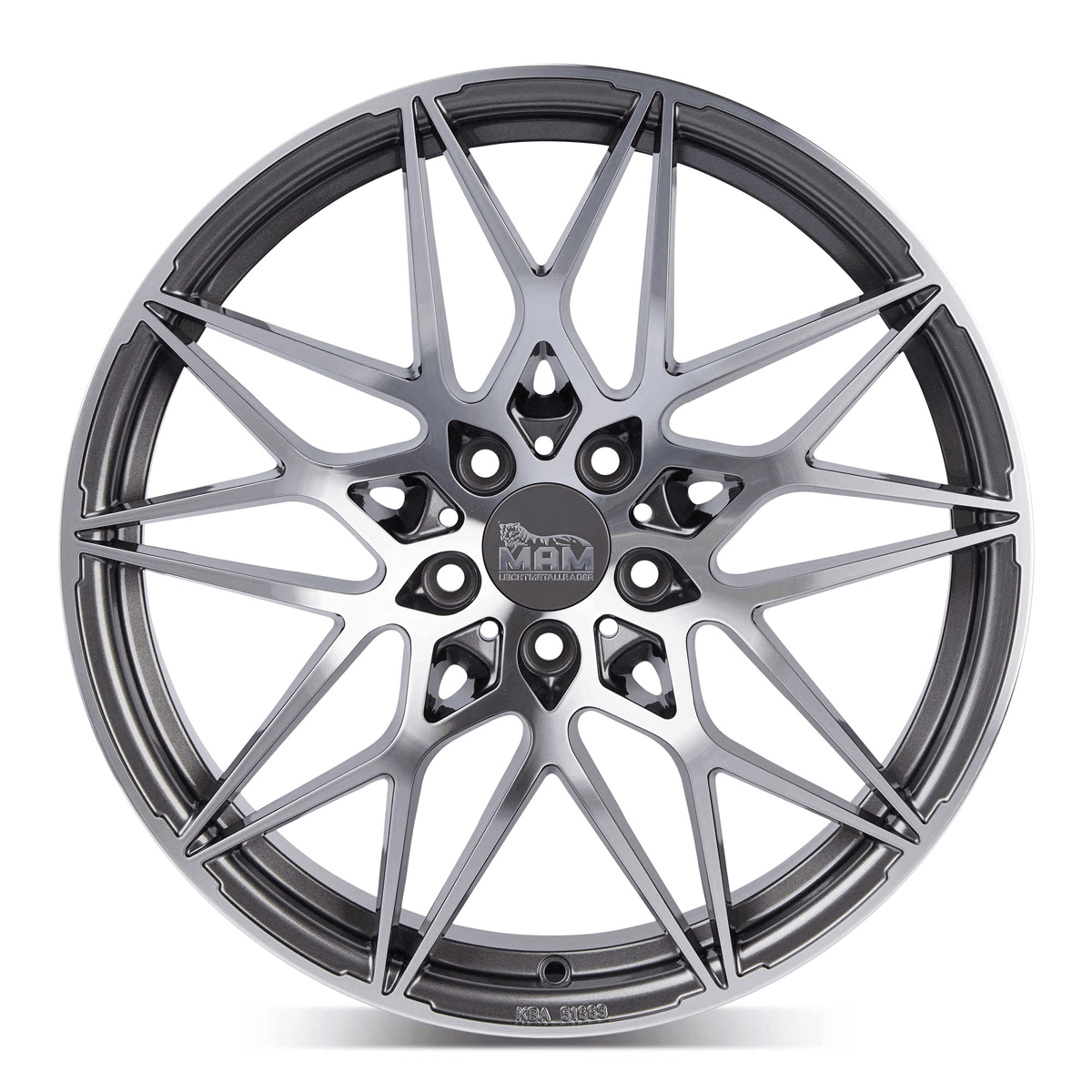 MAM B2 Palladium Front Polish - 18x8 | 5x112 | +30 | 72.6mm