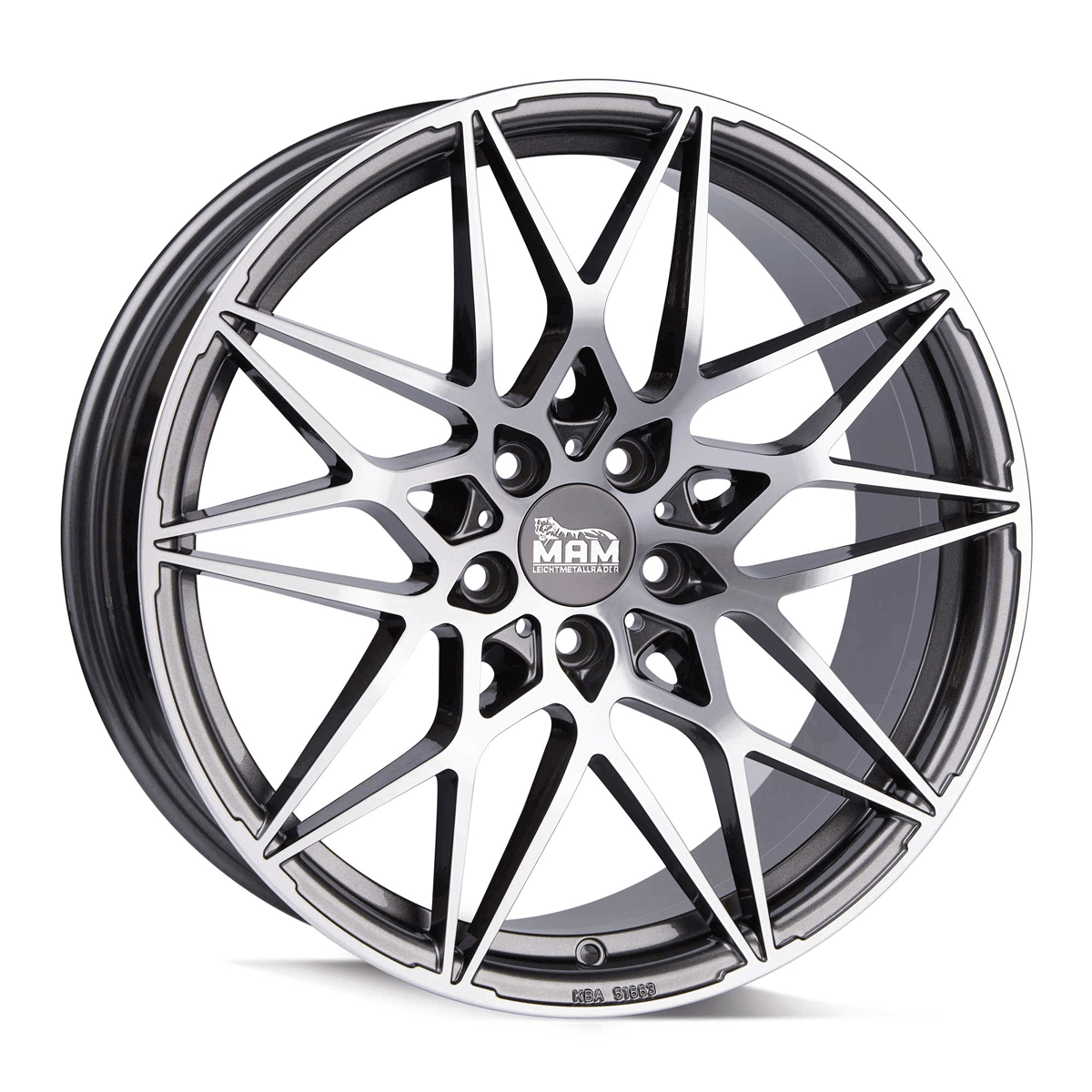 MAM B2 Palladium Front Polish - 20x8.5 | 5x112 | +45 | 72.6mm